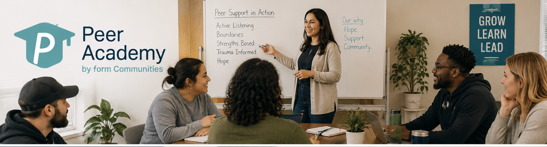 Peer Academy training session